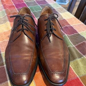 Magnanni Rich Brown Leather Derbys